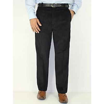 Men's Dress Pants Corduroy Pants Trousers Suit Pants Pocket Plain Comfort Breathable Outdoor Daily Going out Fashion Casual Black Army Green Lightinthebox