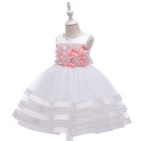 Princess Dress Party Costume Flower Girl Dress Girls' Movie Cosplay Christmas New Year's White Purple Blue Dress Christmas Halloween Children's Day Polyester / Cotton miniinthebox - thumbnail