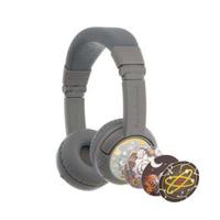 BuddyPhones Play+ Kids Wireless Bluetooth Headphones, Grey Matter