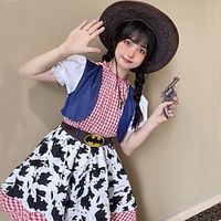 Toy Story Jessie Cowgirl Woody Cosplay Costume Outfits Halloween Props Women's Girls' Movie Cosplay Anime Halloween Red Dress Hat Christmas Halloween New Year Polyester Lightinthebox - thumbnail