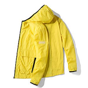 Men's UPF 50 Clothing UV Sun Protection Lightweight Jacket Zip Up Hoodie Jacket Windbreaker Cooling Sun Shirt with Pockets Quick Dry Packable Coat Top Hiking Fishing Outdoor Performance Lightinthebox