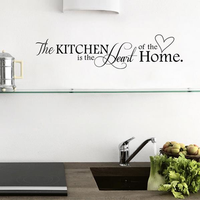 Kitchen Letters Love Wall Sticker Living Room Home Decoration Creative Decal DIY Mural Wall Art