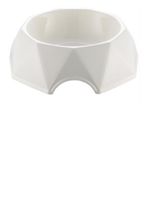 Pets Club Diamond Shape Pet Bowl white For Cat & Dog