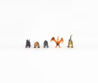 5 Pieces Set With Dinosaurs Figureines  Brown Combo - thumbnail