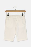 Kids Boy Plain Five Pocket Short  White - thumbnail