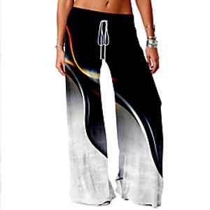 Women's Basic Soft Comfort Daily Home Chinos Pants Landscape Sunset Full Length Elastic Drawstring Design Print Black Blue Purple Red Yellow Lightinthebox