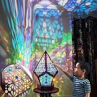 Christmas Decoration Lights Bohemia Floor Starry Lights, Starry Lights LED Diamond Star Projection Lights, Bohemia Floor Starry Lights Lightinthebox - thumbnail