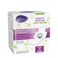 Unyque Intense Flow Sanitary pads with Flaps x10 - thumbnail