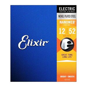 Elixir Nanoweb Heavy Electric Guitar Strings - .12 - .52