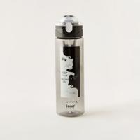 icon Printed Water Bottle with Spout Detail - 700 ml