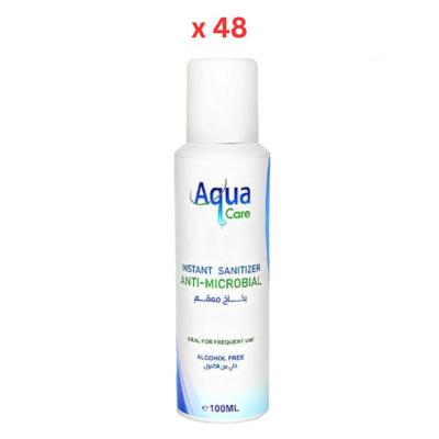 Aqua Care Hand Sanitizer Aerosol Spray Alcohol Free - 100ML x 48pcs Aqua Care Hand Sanitizer Aerosol Spray Alcohol Free - 100ML x 48pcs