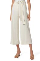 Belted Crop Linen Pants - thumbnail