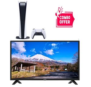 Sony PlayStation 5 Console - Digital Version (PS5) & 32-inch HD LED Smart TV (Combo)