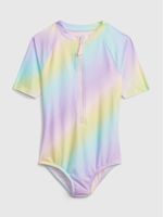 Kids Recycled Ombre Swim One-Piece Rash Guard - thumbnail