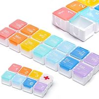 Travel Portable Medicine Storage Box, Large Capacity Separate Packaging, Timed Reminder, Intelligent Small Medicine Box Lightinthebox - thumbnail