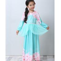 Girl Princess Printed Flowers Dress