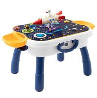 Little Story 4 In 1 Block Activity Table with Blocks - Blue LS_BLCTB_13BU