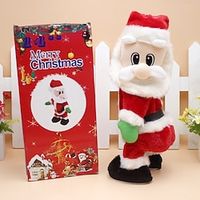 Christmas Santa Figure Twisted Hip Twerking Singing Dance Electric Santa Toy for Children Xmas Decorations Christmas Funny Gift and Celebration miniinthebox - thumbnail