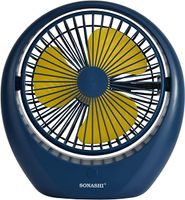 Sonashi 6" Rechargeable Fan (Blue), (SRF-106)