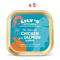 Lily's Kitchen The Ultimate Chicken with Salmon Supper Wet Dog Food - 150G Pack Of 5 Lily's Kitchen The Ultimate Chicken with Salmon Supper Wet Dog Food - 150G Pack Of 5