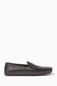 Douglas Intrecciato Leather Slippers