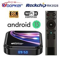 Woopker 2023 Android 13 TV Box K52 Rockchip RK3528 Smart TVBox Support 8K Wifi6 BT5.0 YouTube Google Voice Assistant Set Top Box Lightinthebox - thumbnail