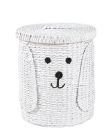Homesmiths Water Hyacinth Storage Hamper Puppy Shape 38 x 59 cm