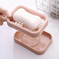 1pc, Soap Box Double Mesh Drain Bath Soap Holder Lightinthebox - thumbnail