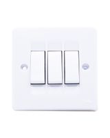 Tenby Switch 3 Gang 1 Way
