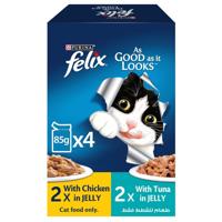 Nestle Felix Adult Chicken + Adult Tuna Multi-pack 4X85g