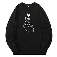 Women's Hoodie Sweatshirt Graphic Daily Casual Hoodies Sweatshirts  Blue Yellow Blushing Pink miniinthebox - thumbnail