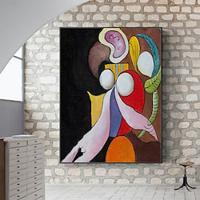 Mintura Handmade Picasso Famous Oil Paintings On Canvas Home Decoration Modern Wall Art Abstract Picture For Home Decor Rolled Frameless Unstretched Painting Lightinthebox