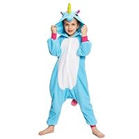 Kid's Baby Kigurumi Pajamas Unicorn Pony Unicorn Onesie Pajamas Flannel Toison Cosplay For Boys and Girls Christmas Animal Sleepwear Cartoon Festival / Holiday Costumes / Leotard / Onesie miniinthebox - thumbnail