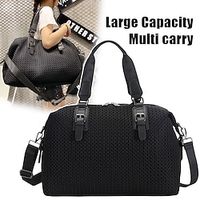 Men's Women's Handbag Crossbody Bag Shoulder Bag Gym Bag Duffle Bag Polyester Outdoor Daily Holiday Zipper Large Capacity Durable Multi Carry Solid Color Black miniinthebox - thumbnail