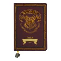 Blue Sky Studios Harry Potter A5 Chunky Foil Notebook Burgundy - Hogwarts Crest - thumbnail