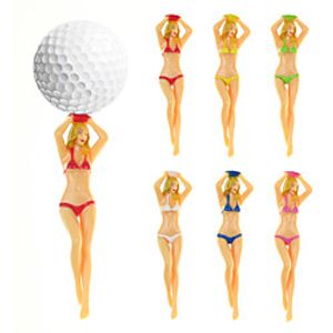 Golf Beauty Tees 5pcs 5 Pieces Golf Accessories Durable Plastic For Intermediate Golf Training Competition Random Color miniinthebox