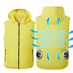 Men's Women's Hiking Vest  Gilet Fishing Vest Summer USB Fan Cooling Work Vest Air Conditioning Outdoors Quick Cooling Jacket Top Breathable Lightweight Hunting Fishing Cycling Lightinthebox