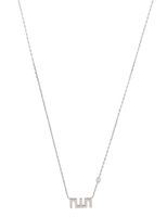 Allah Necklace Small Solid With 1 Diamond - thumbnail