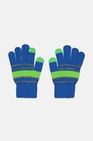 Kids Boys Stripe Gloves Navy Blue Kids Boys Stripe Gloves Navy Blue