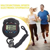 Digital LCD Timer Stopwatch, Handheld Sports Chronograph Stop Watch, Professional Portable Stopwatch Lightinthebox - thumbnail