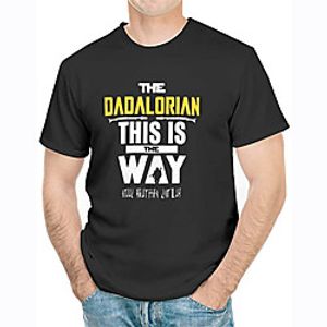 Men's Unisex Tee T shirt Hot Stamping Text Graphic Prints Plus Size Print Short Sleeve Casual Tops 100% Cotton Basic Designer Big and Tall White Black Blue Lightinthebox