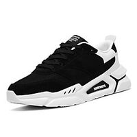 Men's Trainers Athletic Shoes Sporty Daily Running Shoes Mesh Breathable Black  White Black  Red Light Grey Color Block Spring Summer Lightinthebox - thumbnail