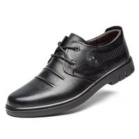 Men Leather Oxfords Lace Up Formal Casual Shoes