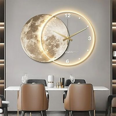 Wall Light Clock 1-Light 50cm LED Wall Lights Wall Lights Modern Light Luxury Style Bedroom Dining Room Resin Wall Light 110-120V 220-240V Lightinthebox