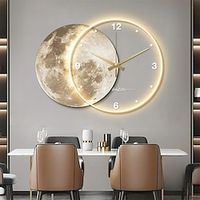 Wall Light Clock 1-Light 50cm LED Wall Lights Wall Lights Modern Light Luxury Style Bedroom Dining Room Resin Wall Light 110-120V 220-240V Lightinthebox - thumbnail