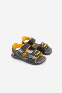 Kids Boys Batman Velco Sandals  Yellow/Black