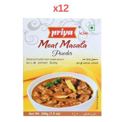 Priya Meat Masala Powder 200g Pack of 12
