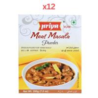 Priya Meat Masala Powder 200g Pack of 12