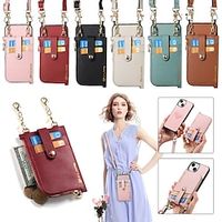 Phone Case For iPhone 15 Pro Max iPhone 14 13 12 Pro Max Plus Wallet Case Detachable Zipper with Lanyard Heart Retro TPU PU Leather Lightinthebox