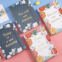 Planner 2024 Notebooks Weekly Plan Notebook, A5 Plan Notebook, English Clock in Notebook A5 Coil Schedule Notebook Agenda miniinthebox - thumbnail